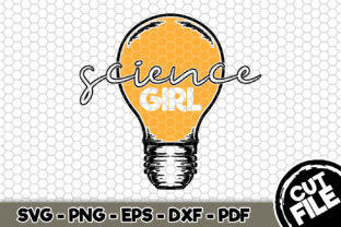 Science Girl Graphics for Crafts and Branding