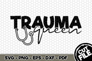 Trauma Queen Embroidery Design