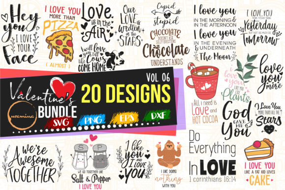 Valentine Bundle Vol 06 Cut Printables